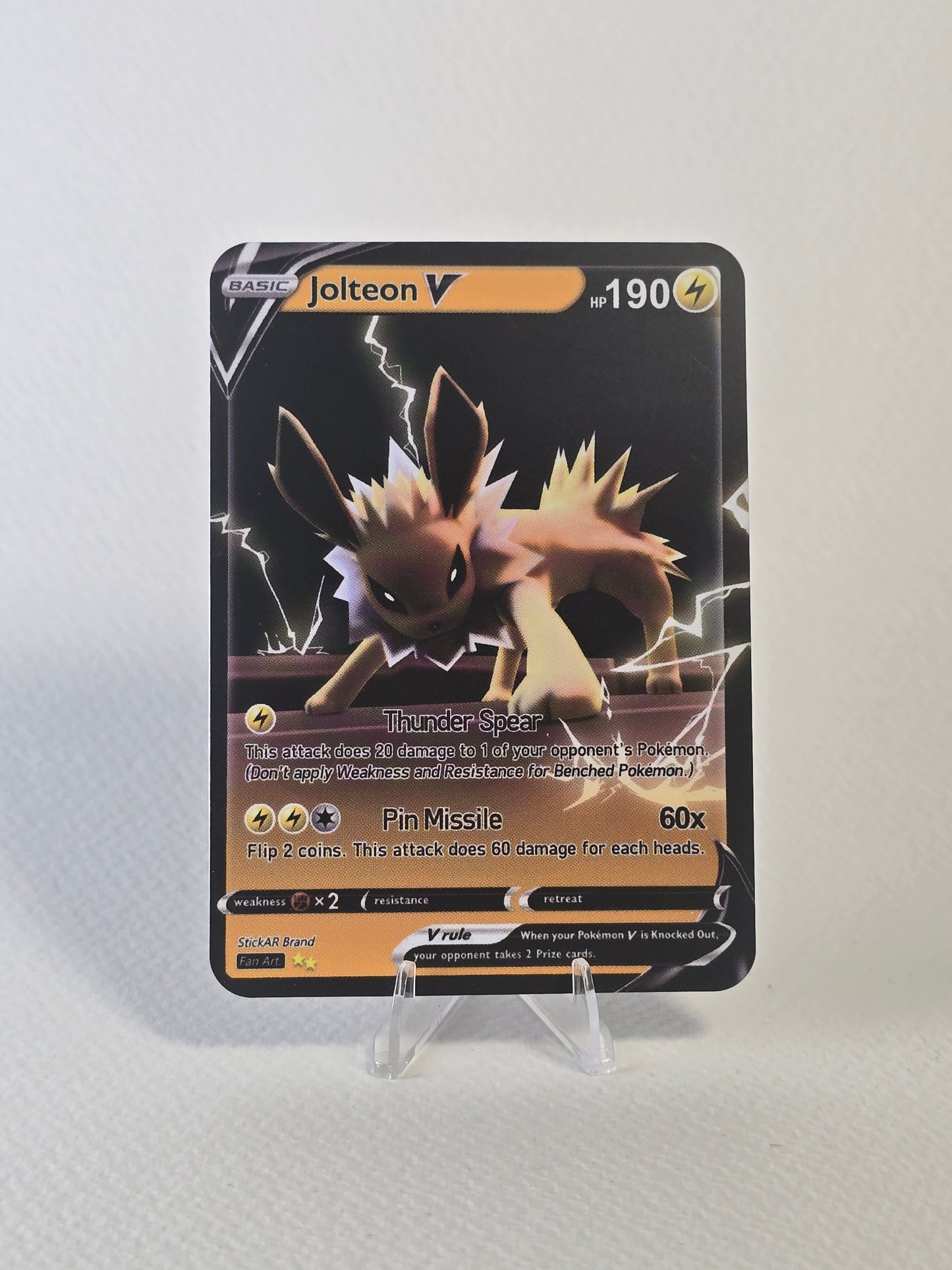 Jolteon V AR Card (1st Edition)