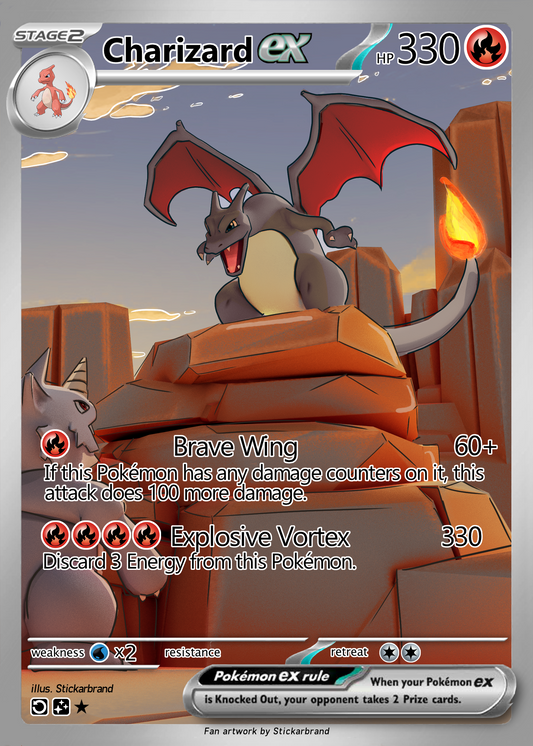 Shiny Charizard EX AR Card (1st Edition)