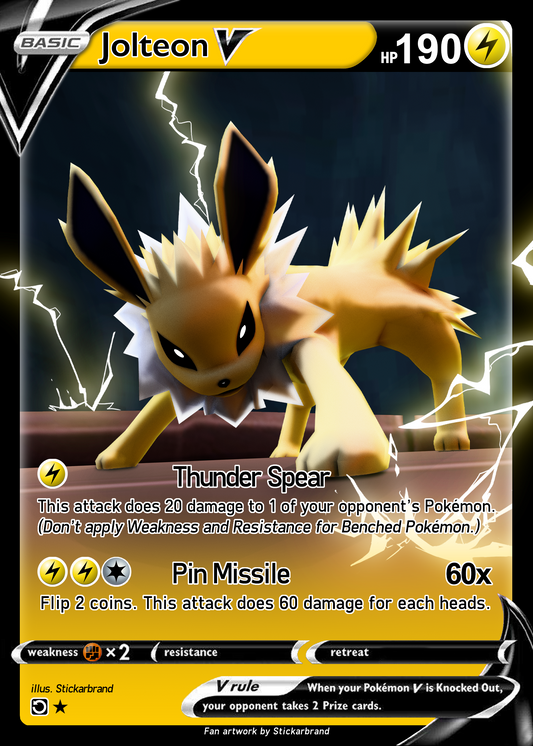 Jolteon V AR Card (1st Edition)