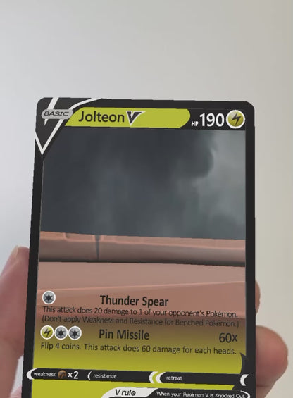 Jolteon V AR Card (1st Edition)